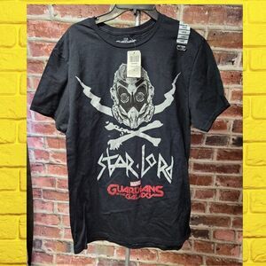 Marvel Star-Lord Guardians of the Galaxy Graphic Tee – Men’s Size Large – Black